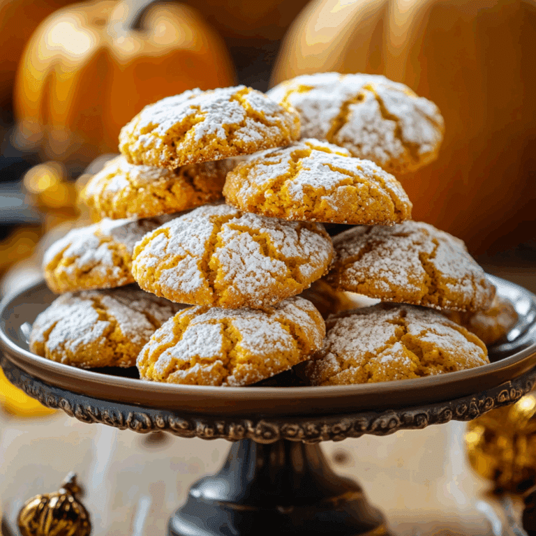 Pumpkin Crinkle Cookies