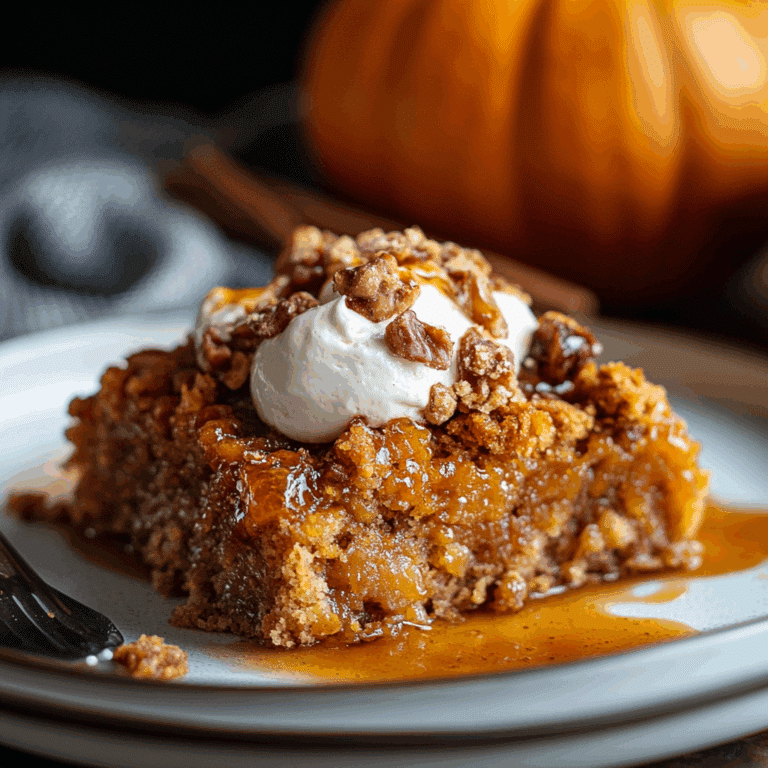 Pumpkin Oatmeal Dump Cake