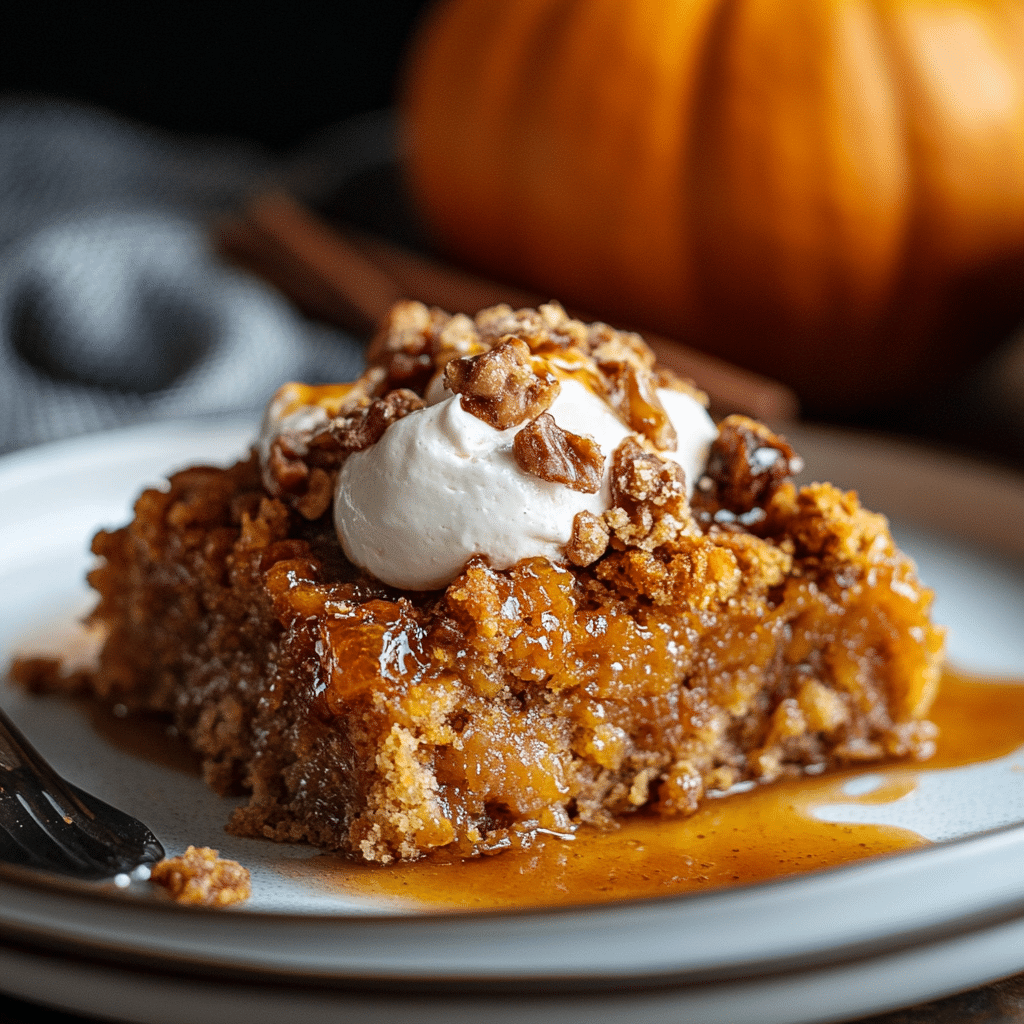 Pumpkin Oatmeal Dump Cake