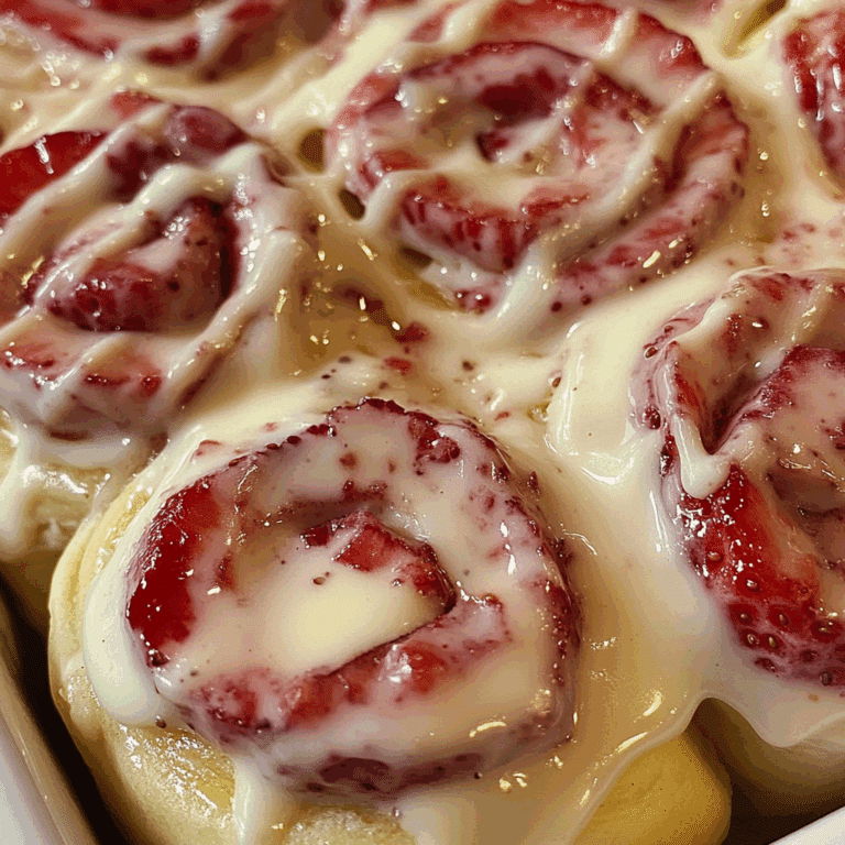 Strawberry Cheesecake Cinnabon Rolls