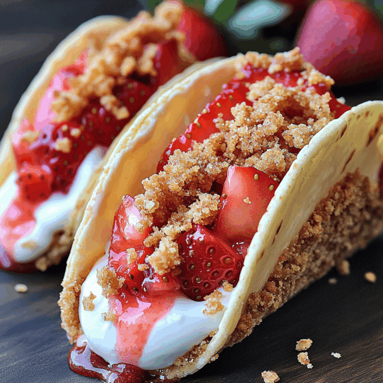 Strawberry Crunch Cheesecake Tacos