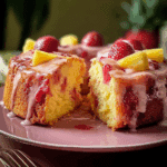 Strawberry Pineapple Pound Cake