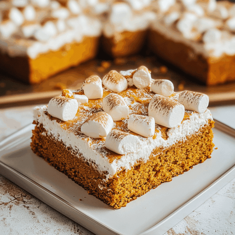 Sweet Potato Sheet Cake with Marshmallow Frosting