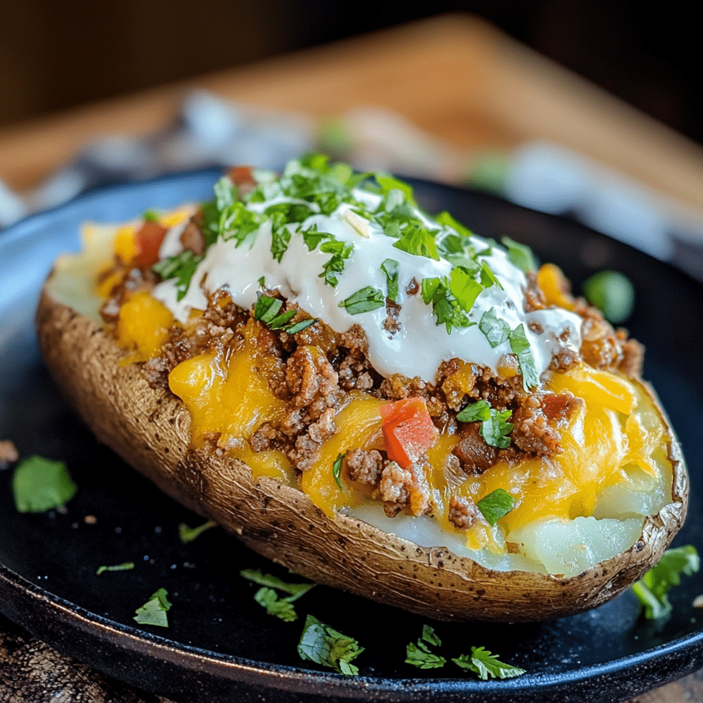 Taco Loaded Baked Potatoes