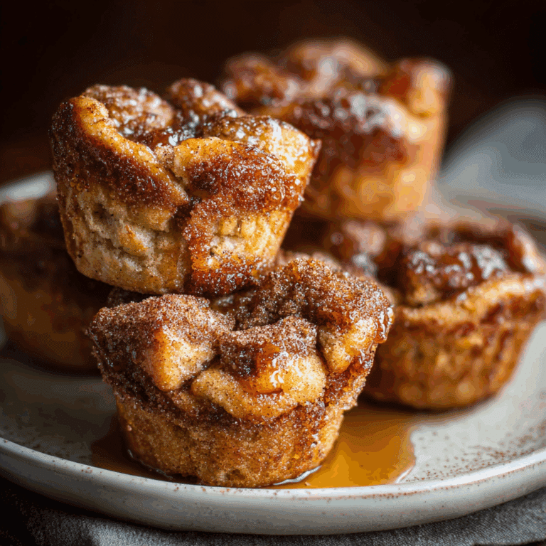 Baked Cinnamon Sugar French Toast Muffins