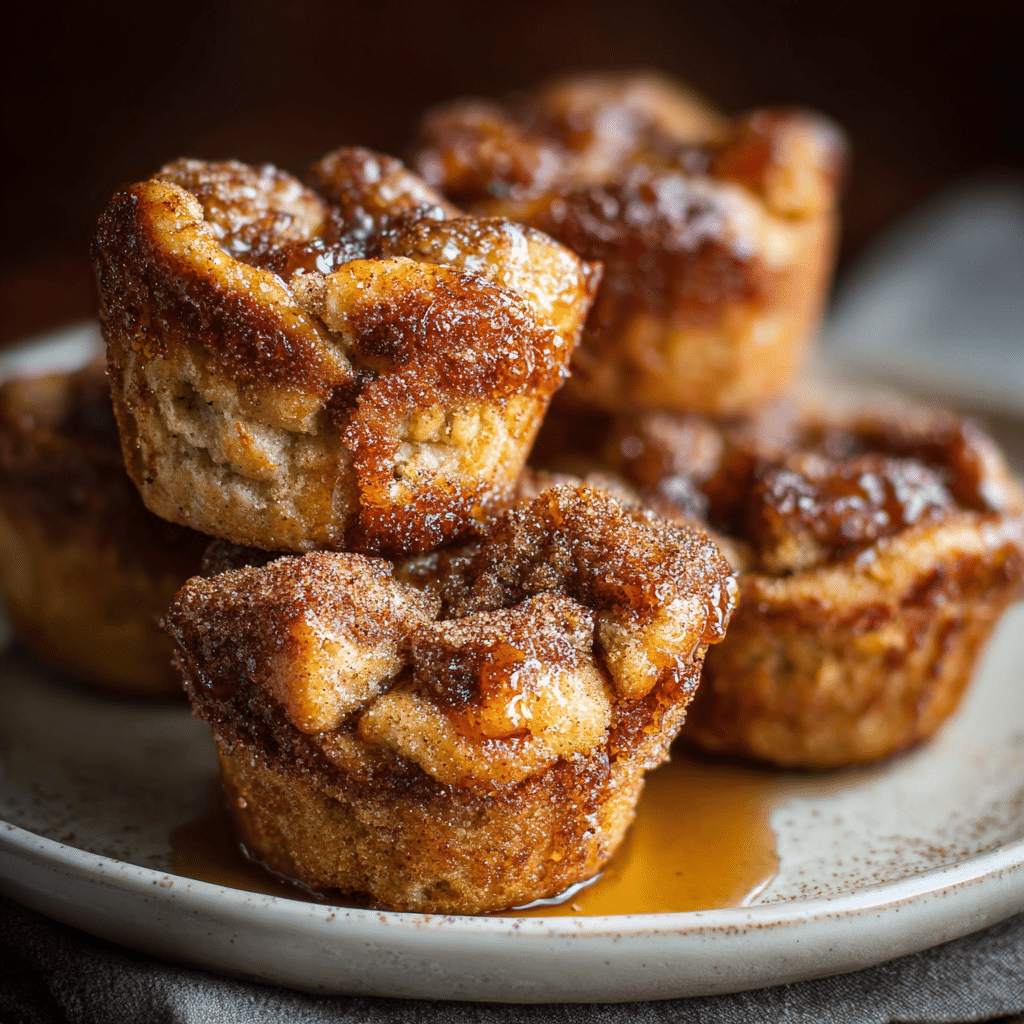 Baked Cinnamon Sugar French Toast Muffins