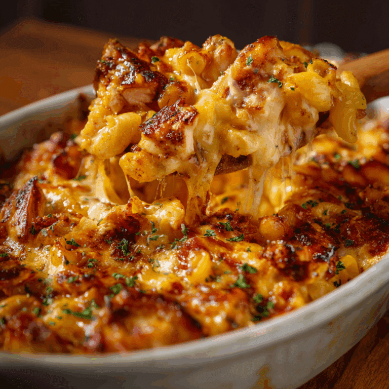 Cheesy BBQ Chicken Mac and Cheese