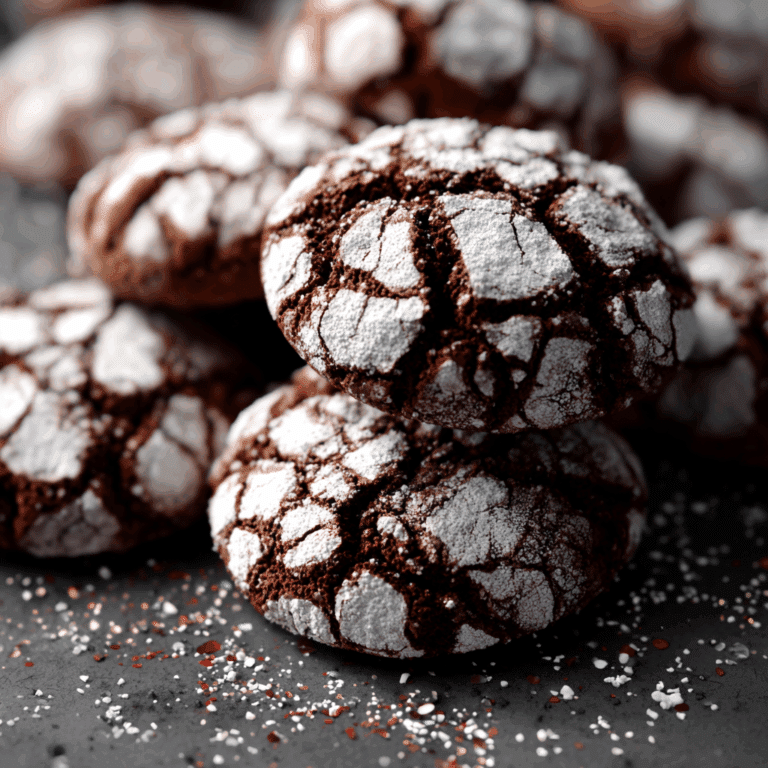 Chewy Chocolate Crinkle Cookies
