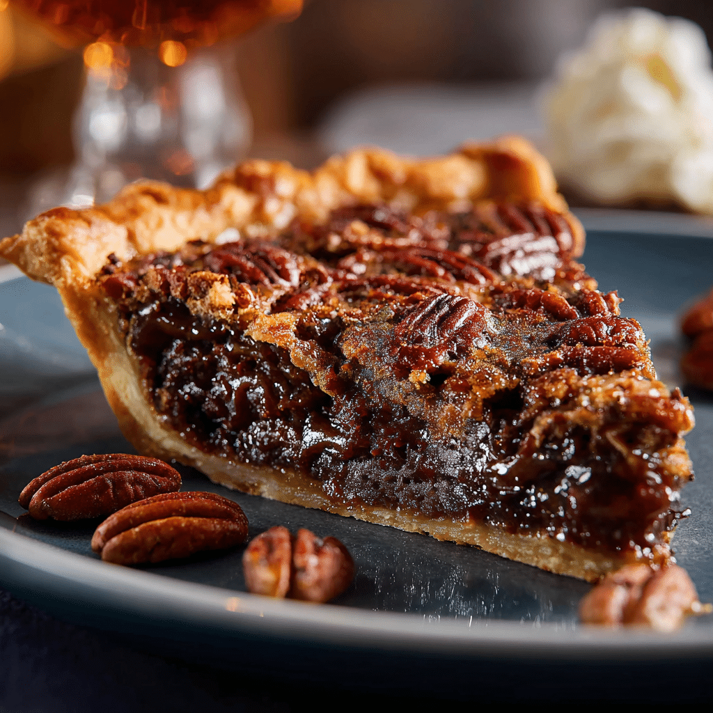 Chocolate Pecan Pie with Bourbon