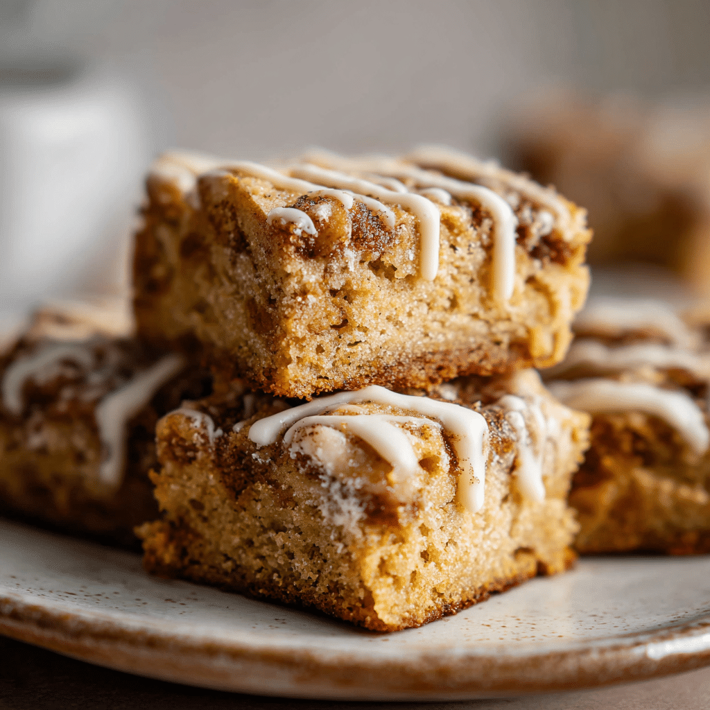 Cinnamon Roll Blondies