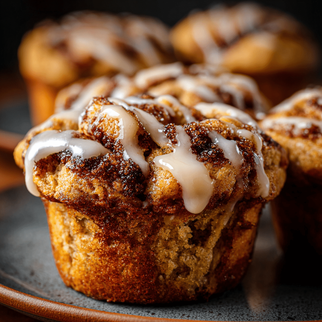 Cinnamon Roll Protein Muffins