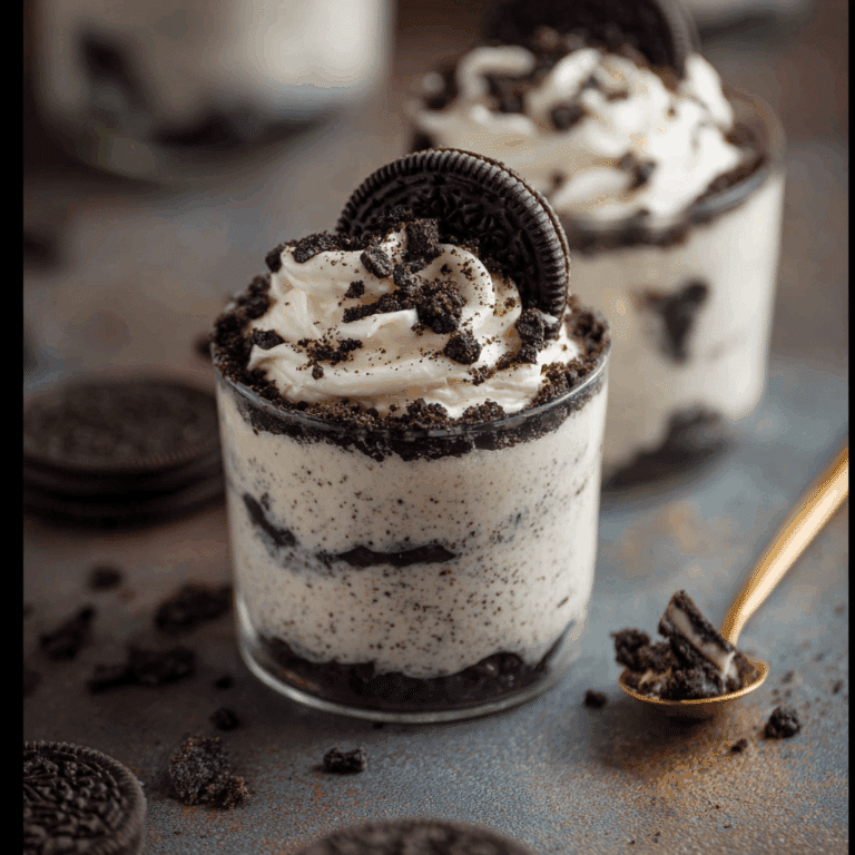 Cookies and Cream No-Bake Cheesecake Cups
