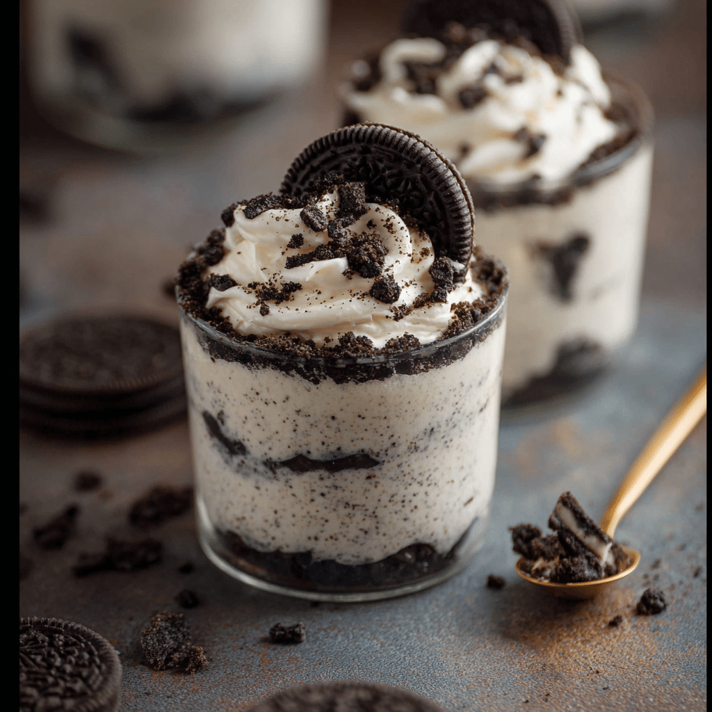 Cookies and Cream No-Bake Cheesecake Cups