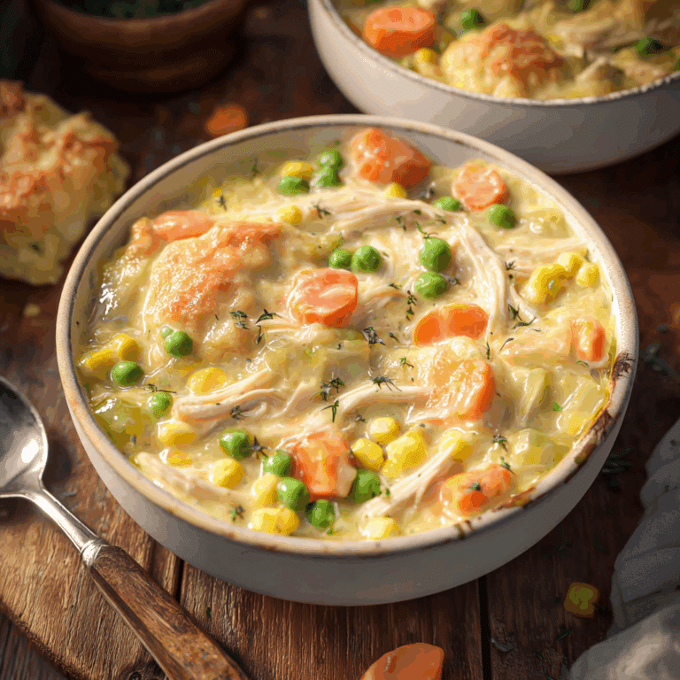 Cozy Healthy Chicken Pot Pie Soup