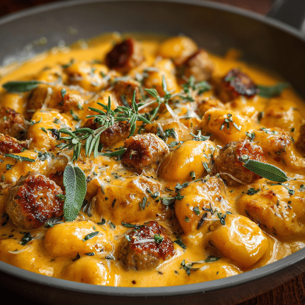 Creamy Butternut Squash & Sausage Gnocchi