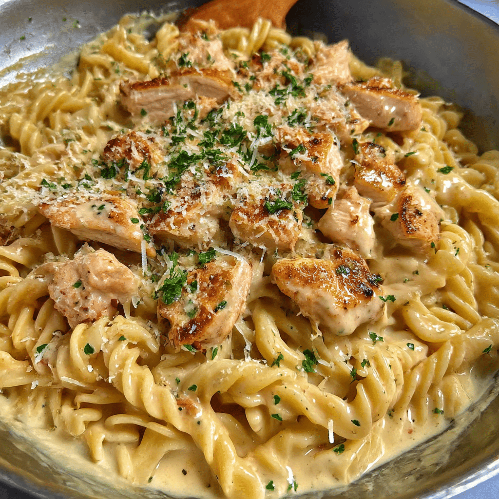 Creamy Garlic Parmesan Chicken Pasta