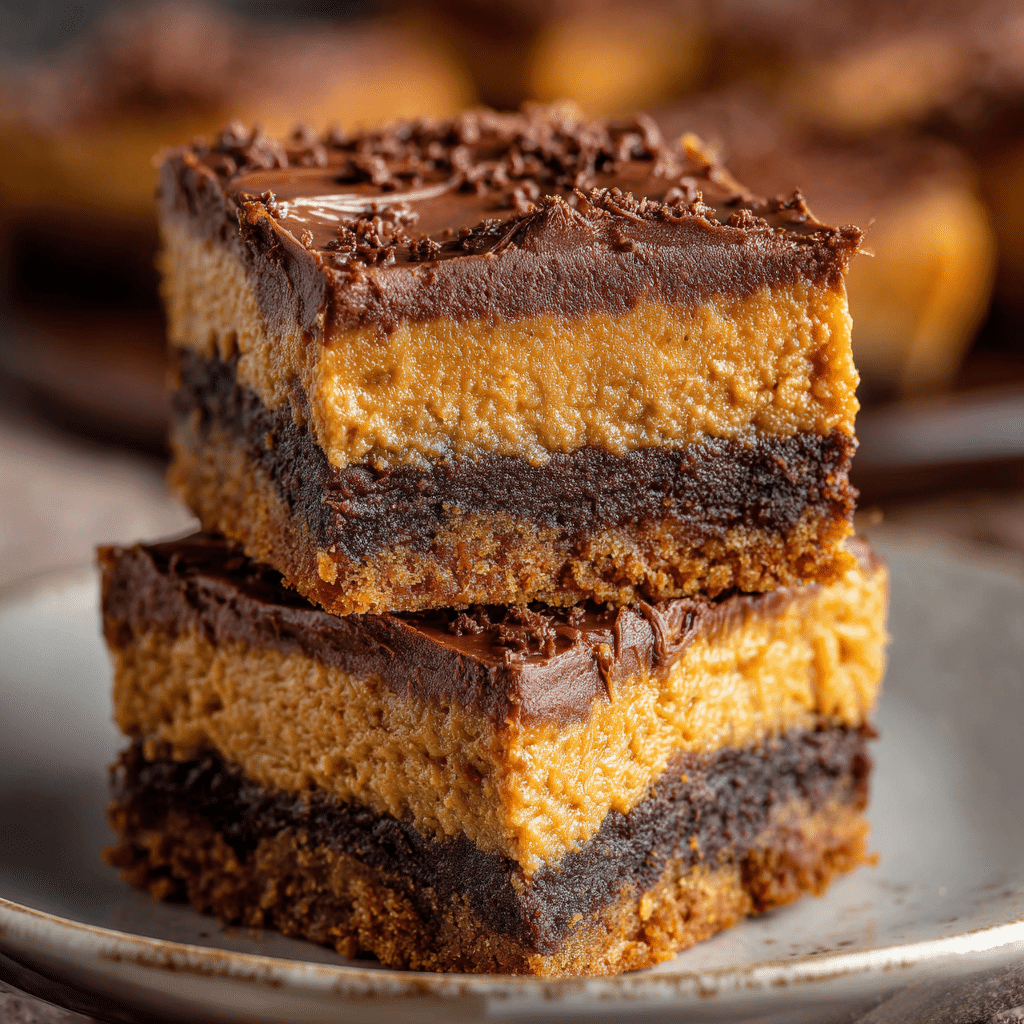 Creamy Pumpkin Chocolate Cheesecake Bars