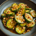 Cucumbers in Spicy Peanut Sauce