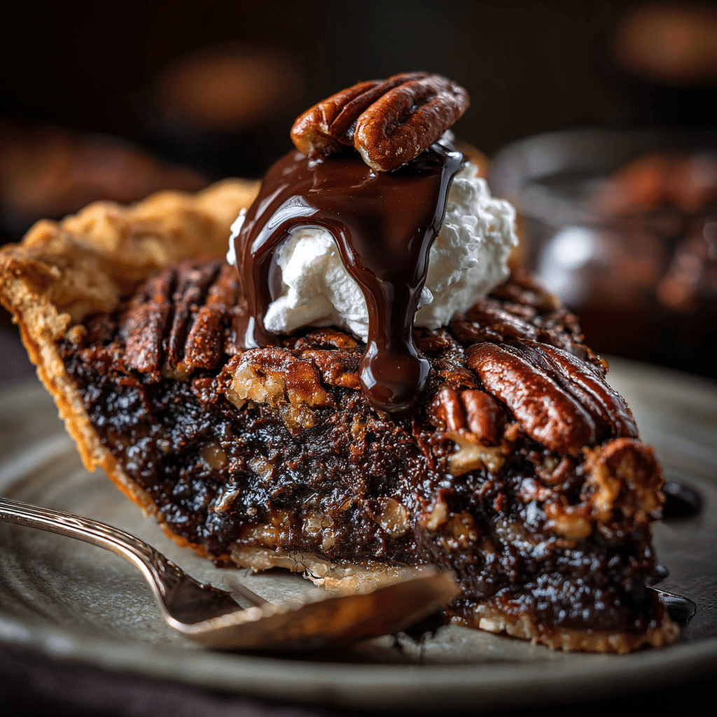 Dark Chocolate Pecan Pie