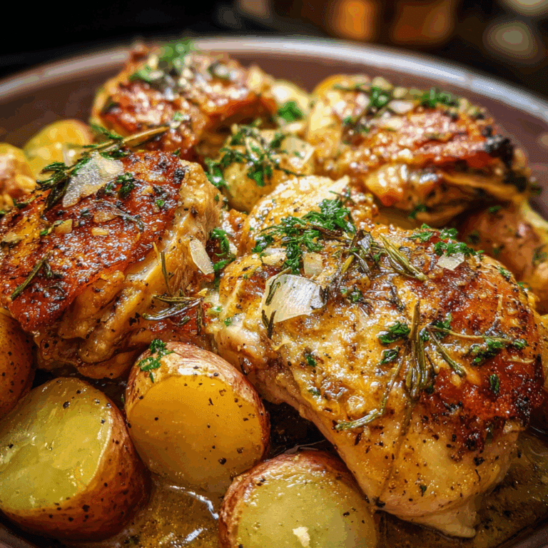 Garlic Parmesan Crockpot Chicken and Potatoes