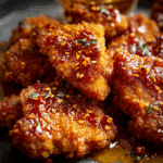 Golden Crunchy Hot Honey Chicken