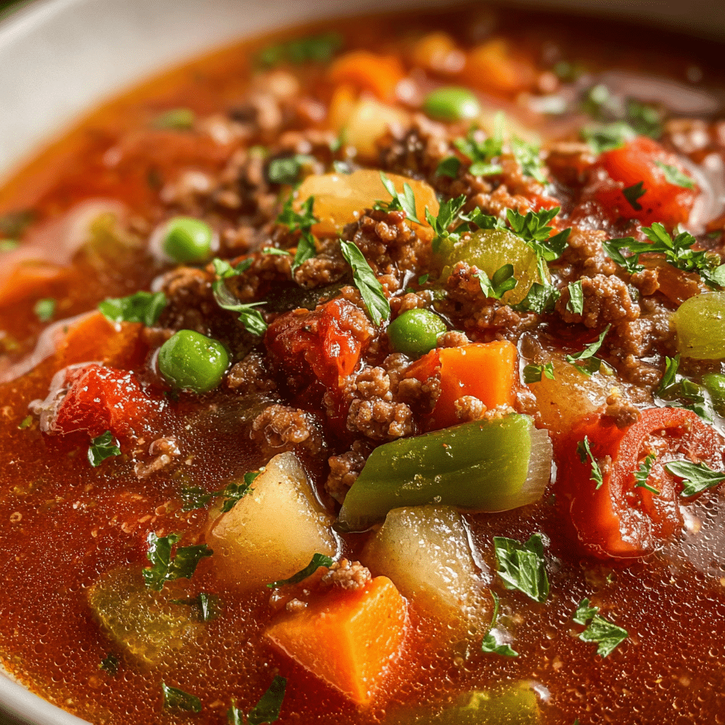 Hamburger Vegetable Soup