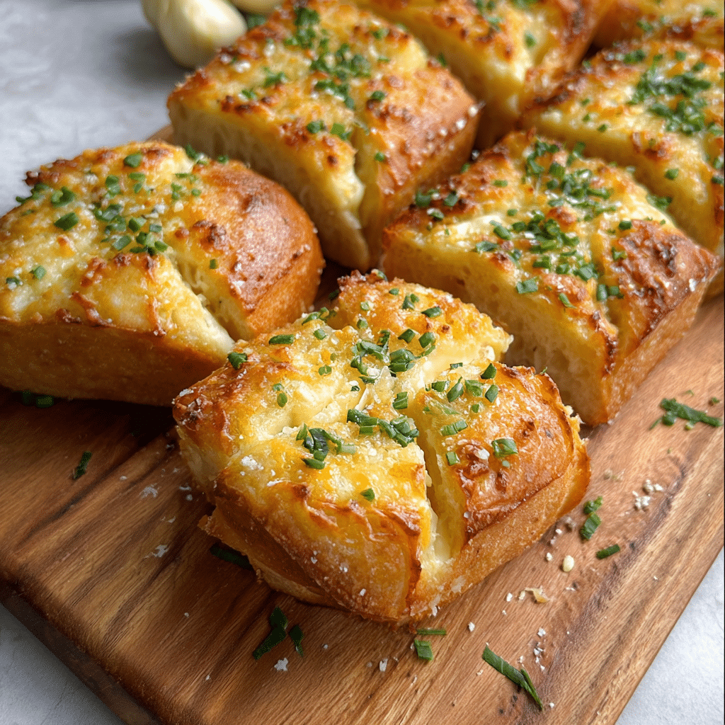 Korean Cream Cheese Garlic Bread
