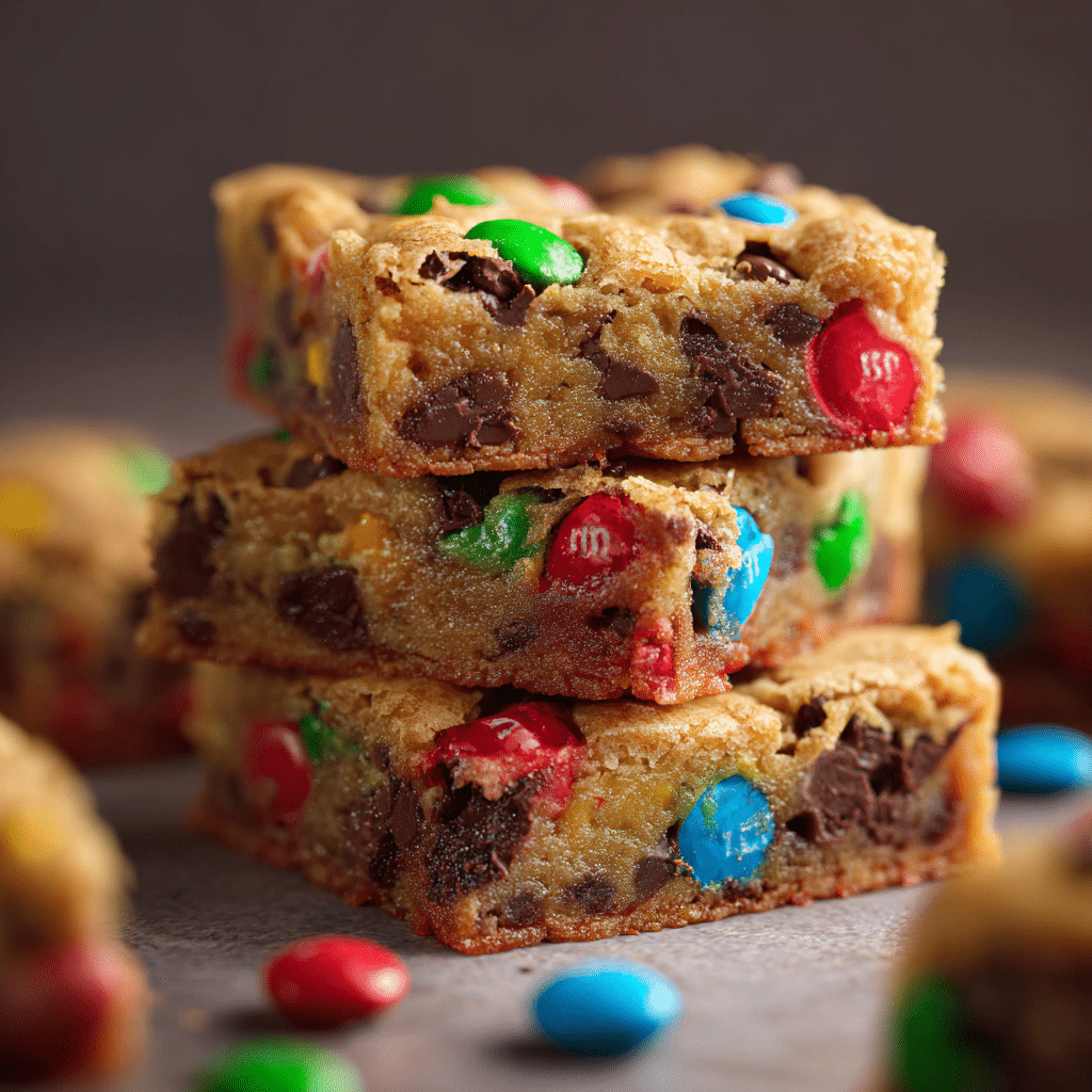 M&M Cookie Bars