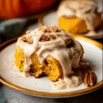Pumpkin Cinnamon Rolls with Brown Butter Cream Cheese Frosting
