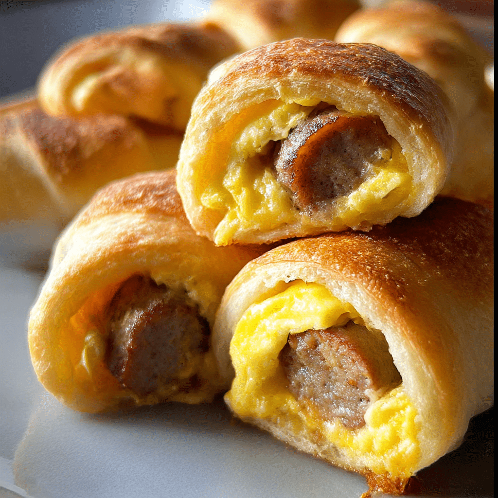 Sausage Egg & Cheese Roll-Ups