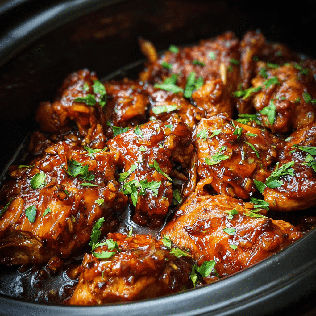 Slow Cooker Honey Garlic Chicken