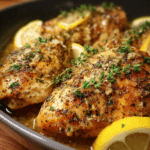 Slow Cooker Lemon Garlic Chicken