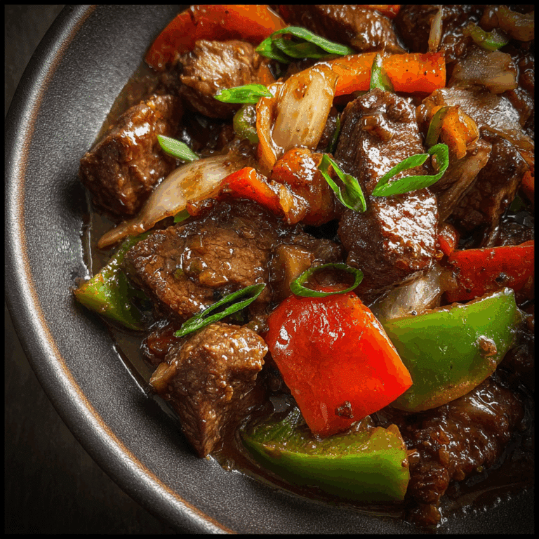 Slow Cooker Pepper Steak