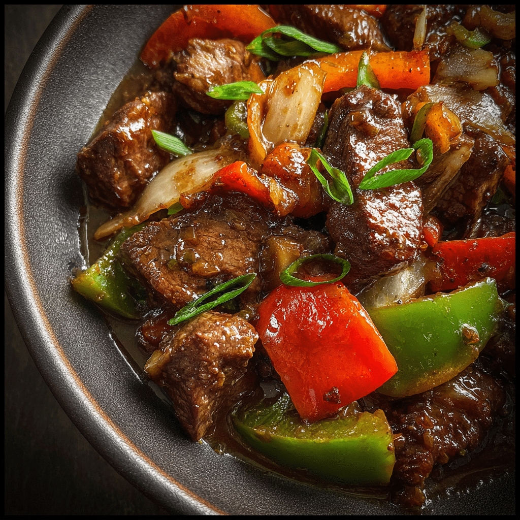 Slow Cooker Pepper Steak