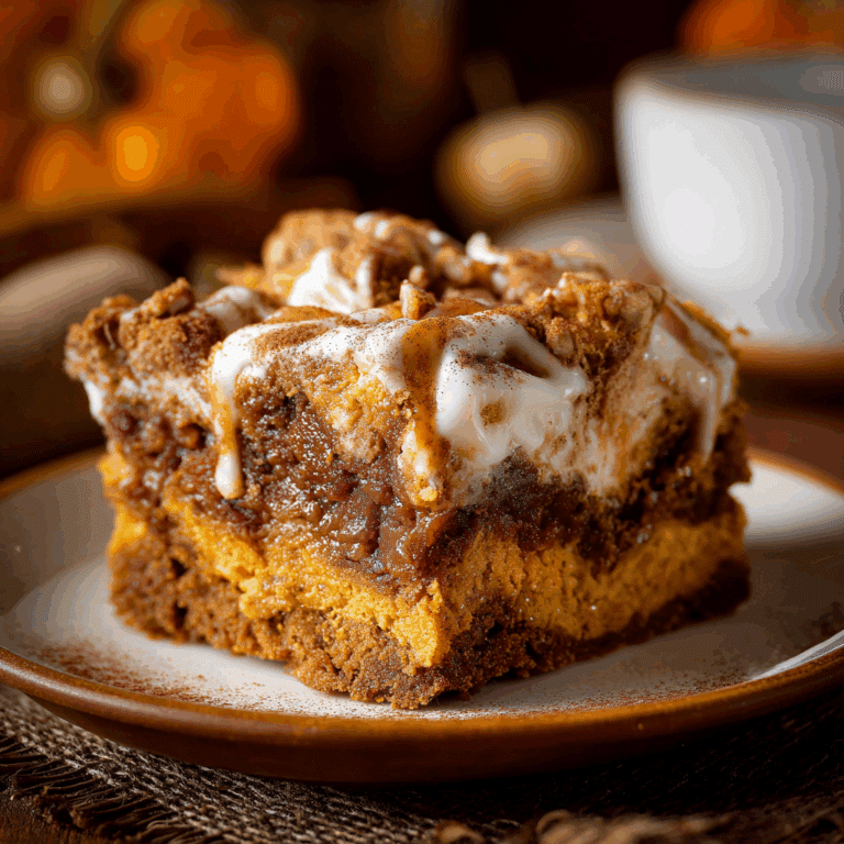 Spiced Pumpkin Earthquake Cake