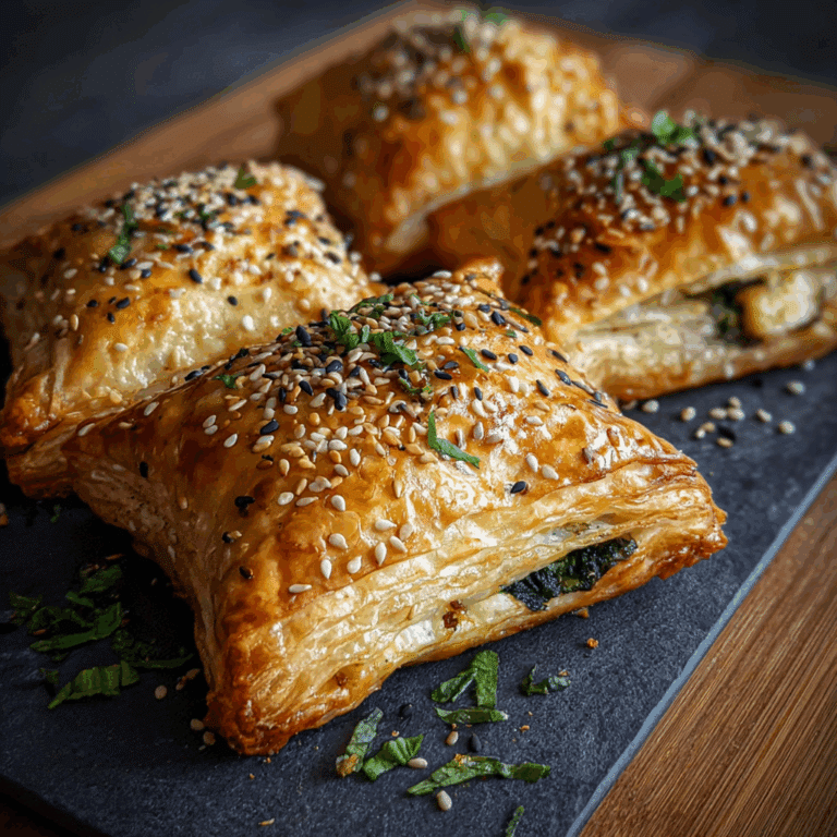 Spinach & Feta Puff Pastry Parcels