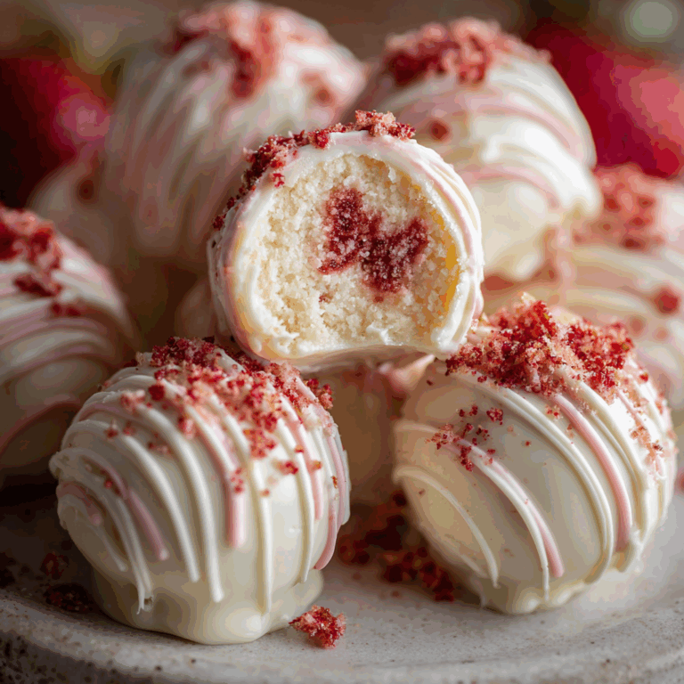 Strawberry Cheesecake Truffles