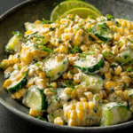 Street Corn Creamy Cucumber Salad