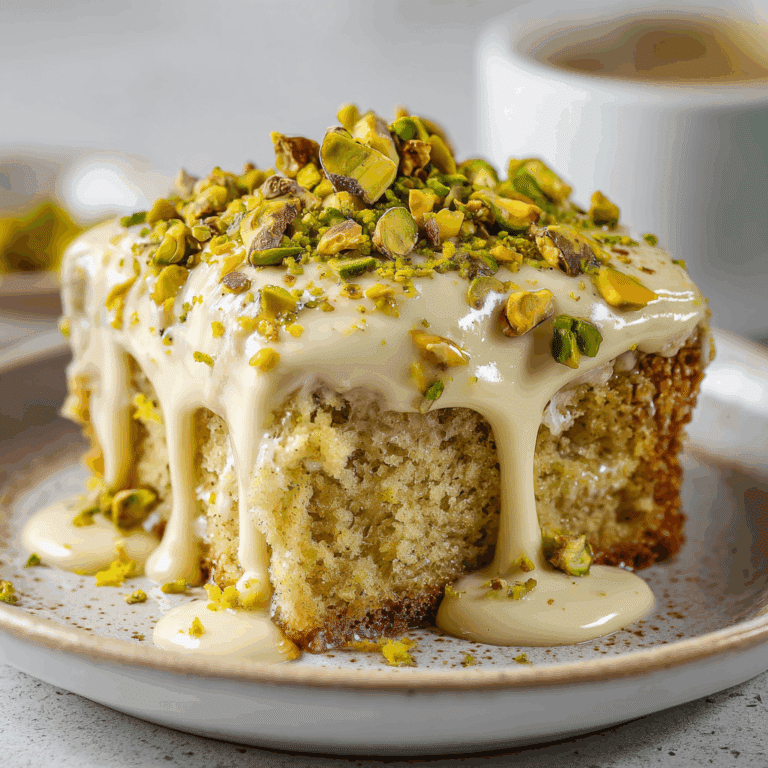 Vegan Pistachio Tres Leches (3 Milk Cake)