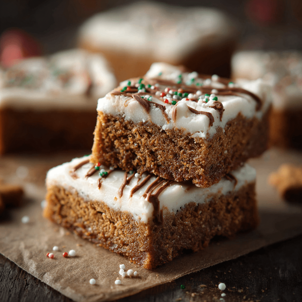 Gingerbread Cookie Bars