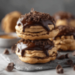 Peanut Butter & Chocolate Cream Puffs