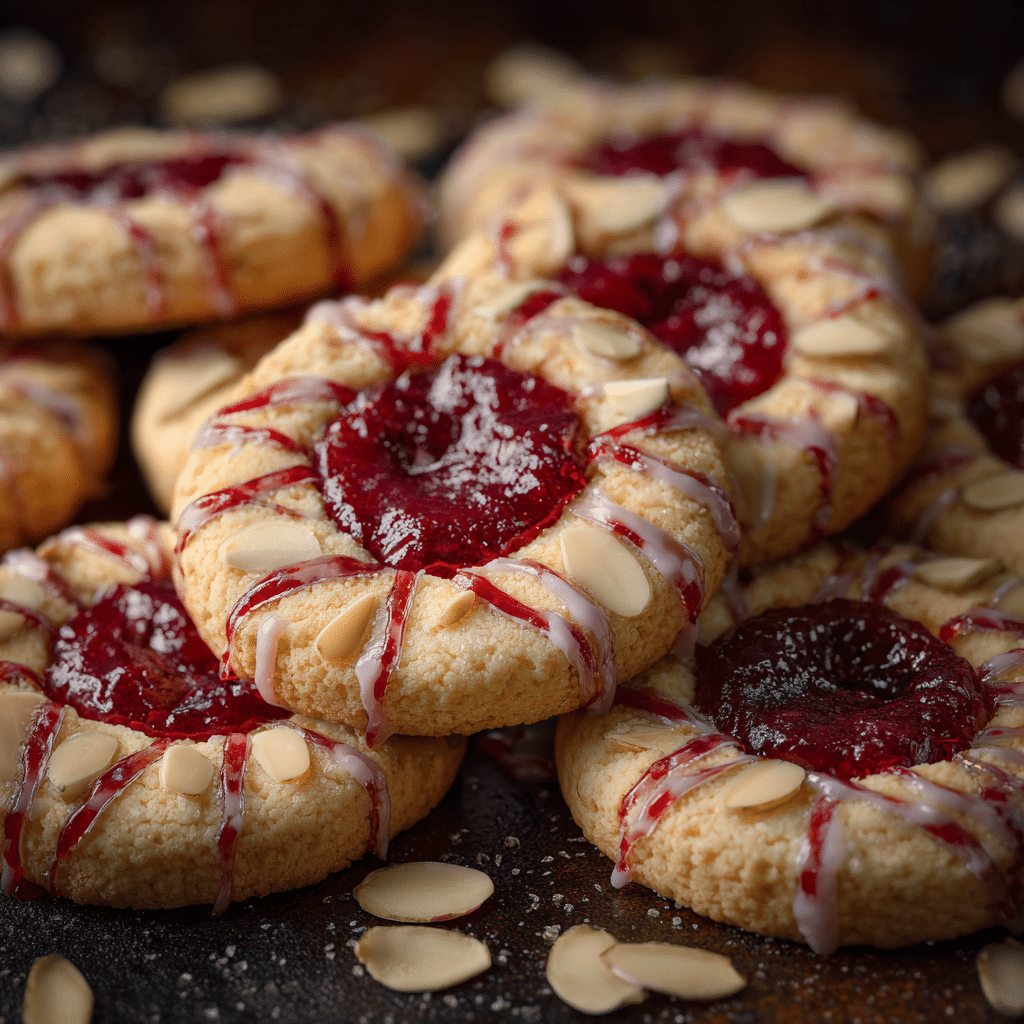 Raspberry Almond Cookies