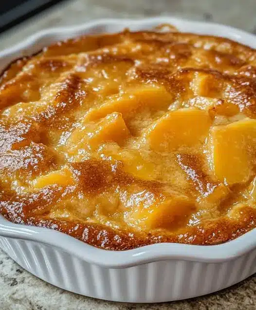 A close-up shot of a serving of sweet potato casserole showing the fluffy orange interior and the crunchy nut topping.
