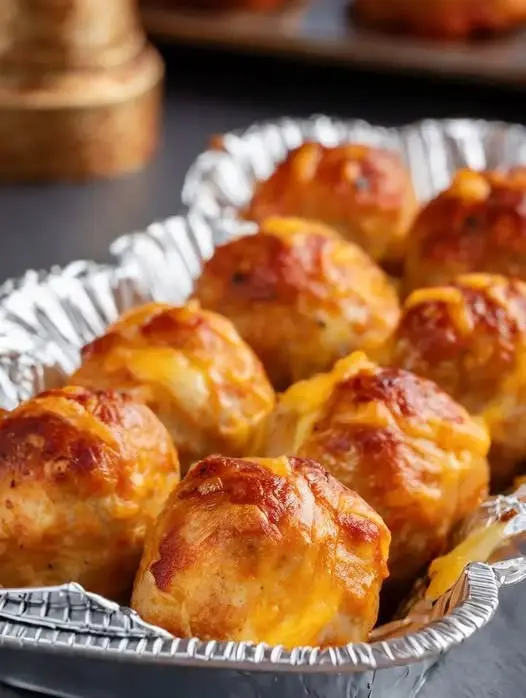 Golden brown stuffed pizza rolls served with a side of marinara sauce