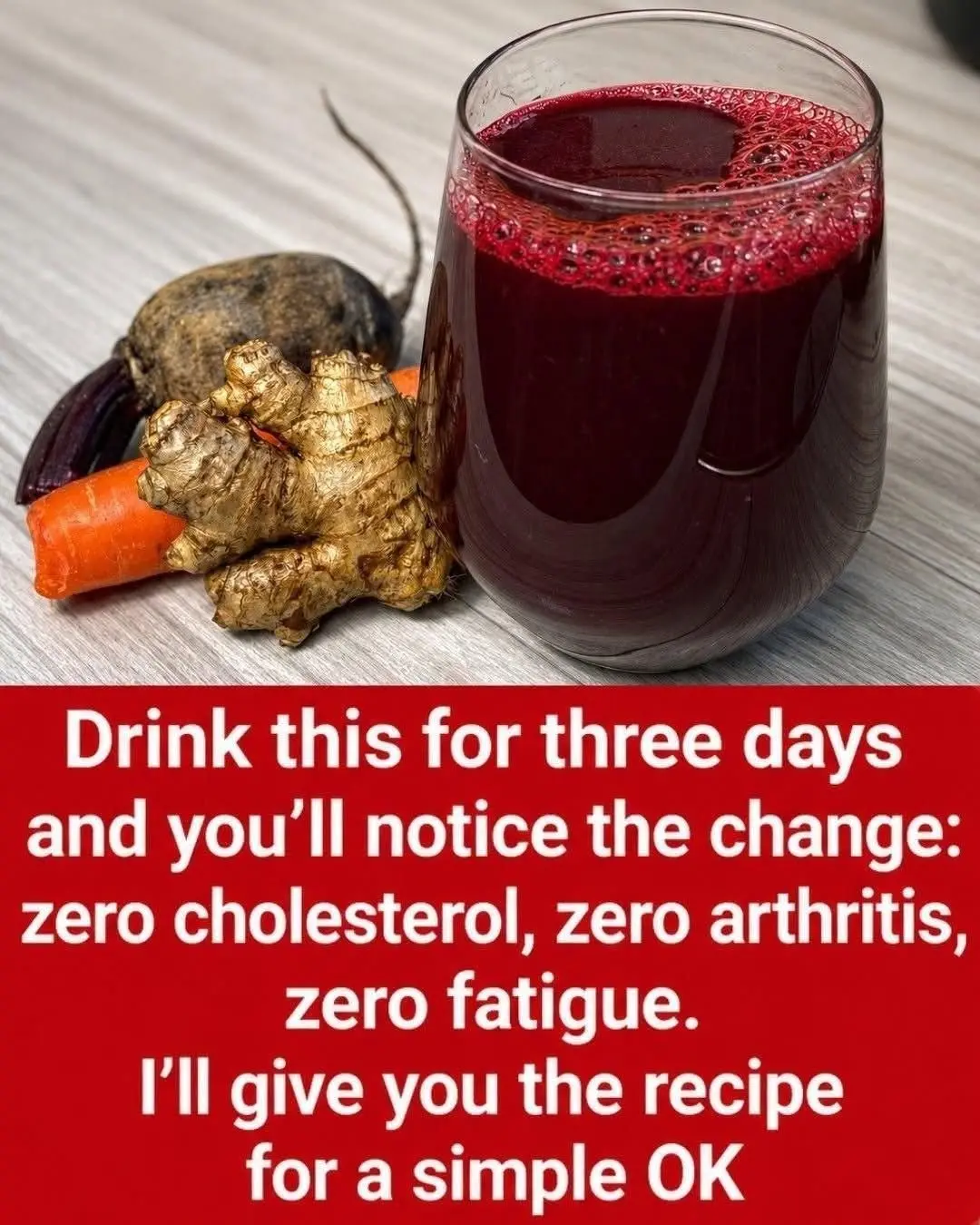 Fresh beet juice being poured into a glass with sliced apples and ginger on the side