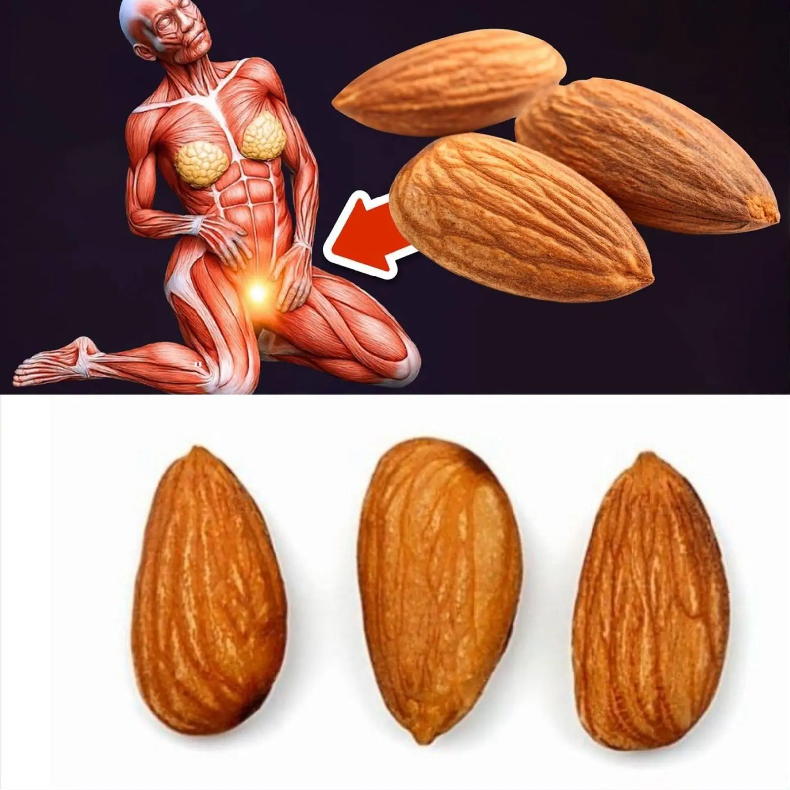 Close up of almond butter being spread on a slice of whole grain bread with whole almonds nearby