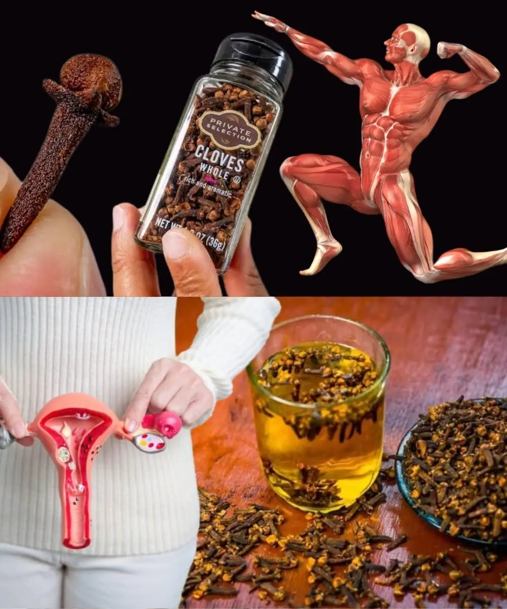 A steaming cup of spiced tea with whole cloves and cinnamon sticks resting on a wooden tray