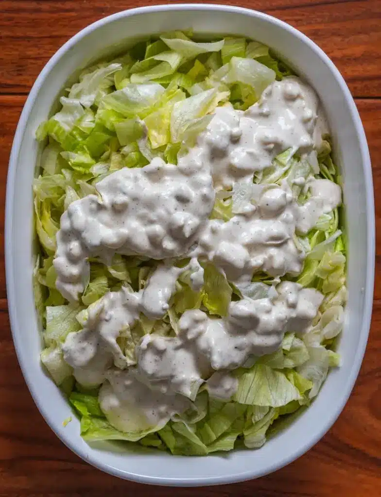 North Woods Inn style red cabbage salad served in a bowl