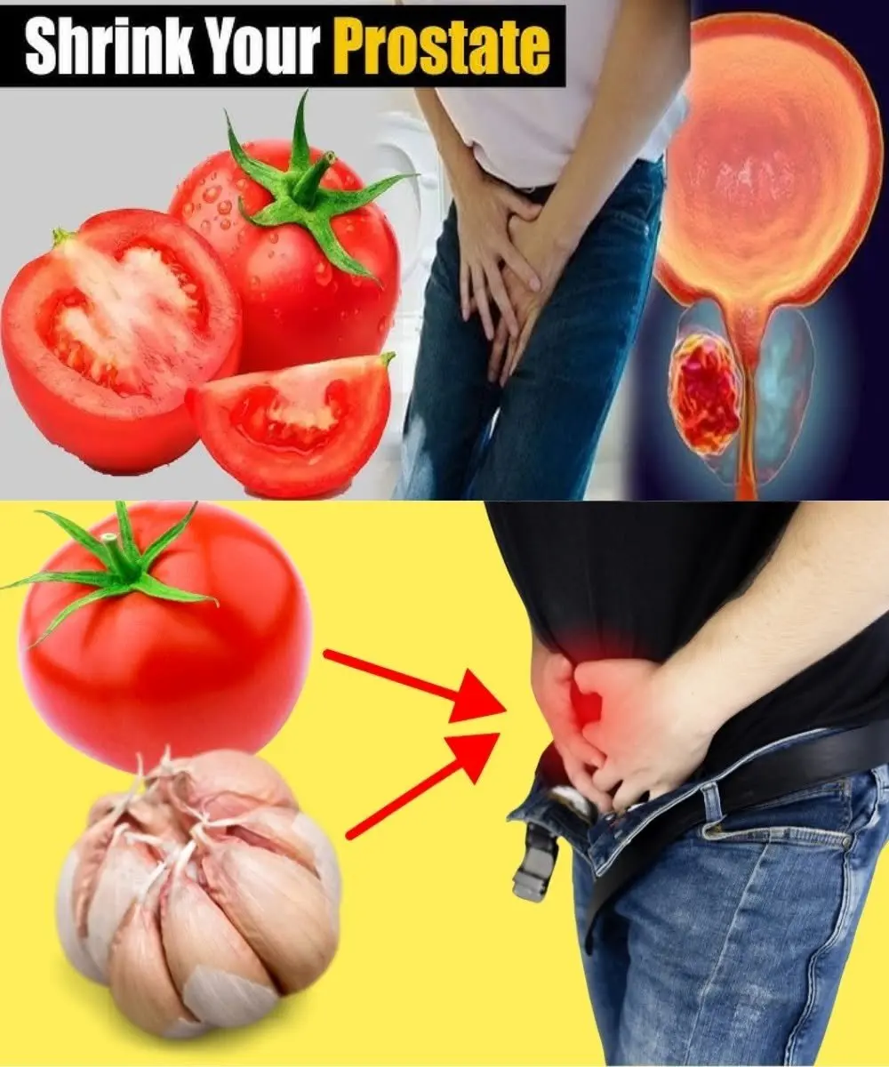 A warm mug of savory tomato garlic drink served with a sprig of fresh basil