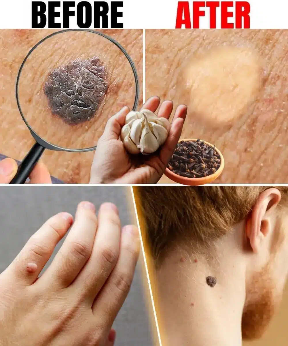 Dermatologist using professional tools for skin growth removal